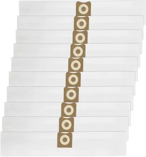 10 Pack VF3501 Filter Bags Compatible with Ridgid and Workshop 3 to 4.5 Gallon Shop Vacuum Replacement Part VF3501 23738 WS32045F WD40500 WD40700 WD40501 WD45500 WD45220