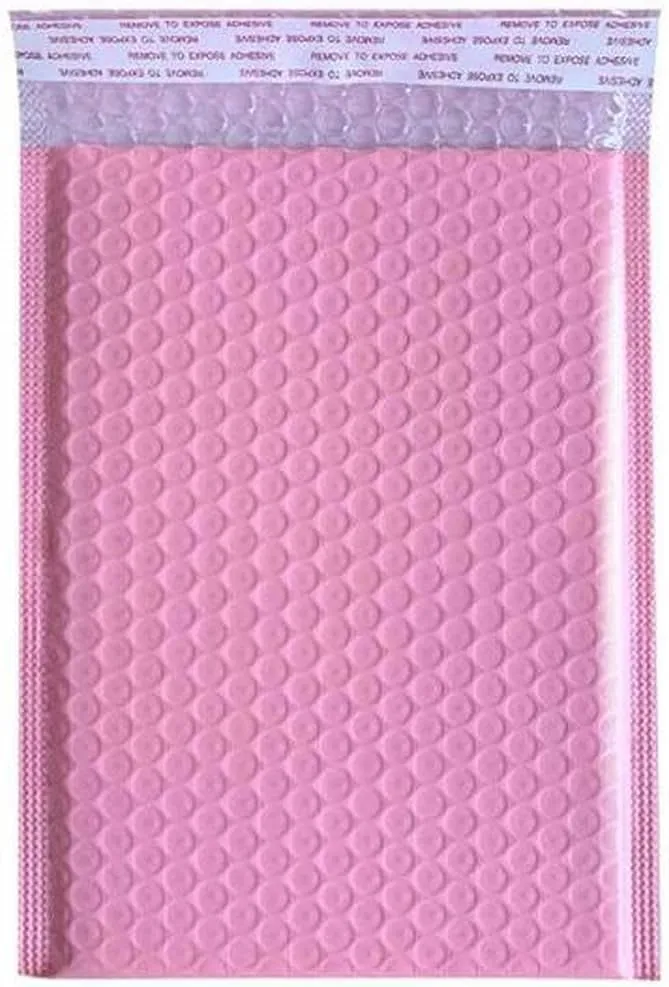 10/50Pcs Pink Poly Bubble Mailers Padded Envelopes Bulk Bubble Lined Wrap Polymailer Bags for Shipping Packaging Maile Self Seal(Pink 20pcs,15 * 20cm)