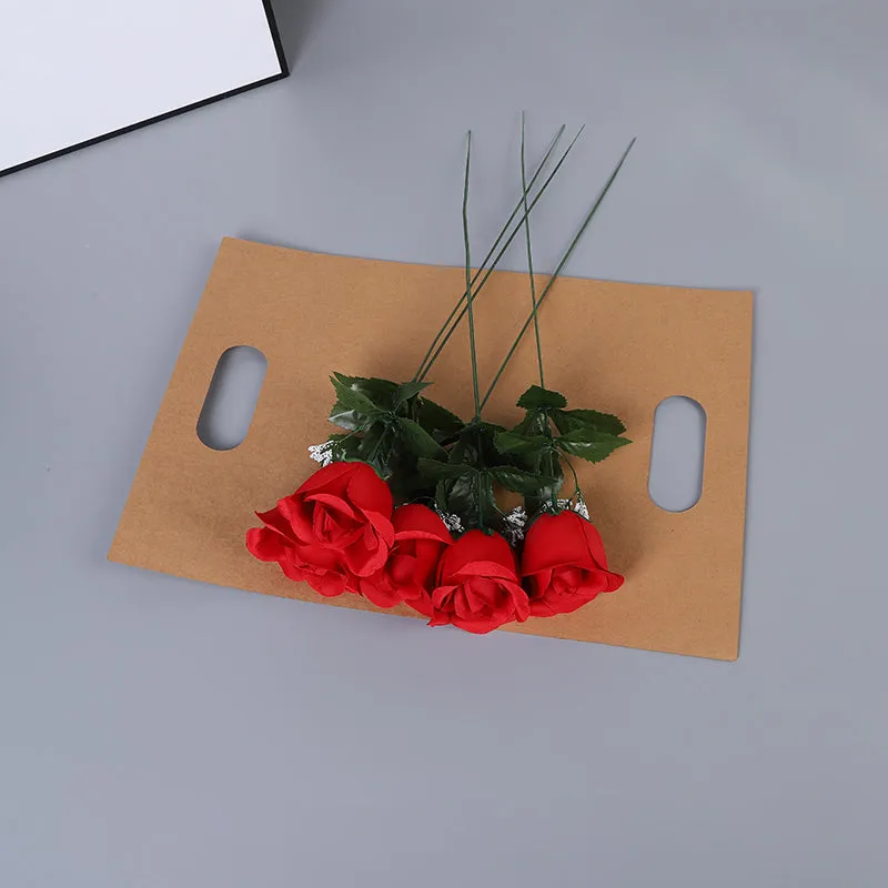 10pcs Kraft Paper Flowers Arrangement Bags
