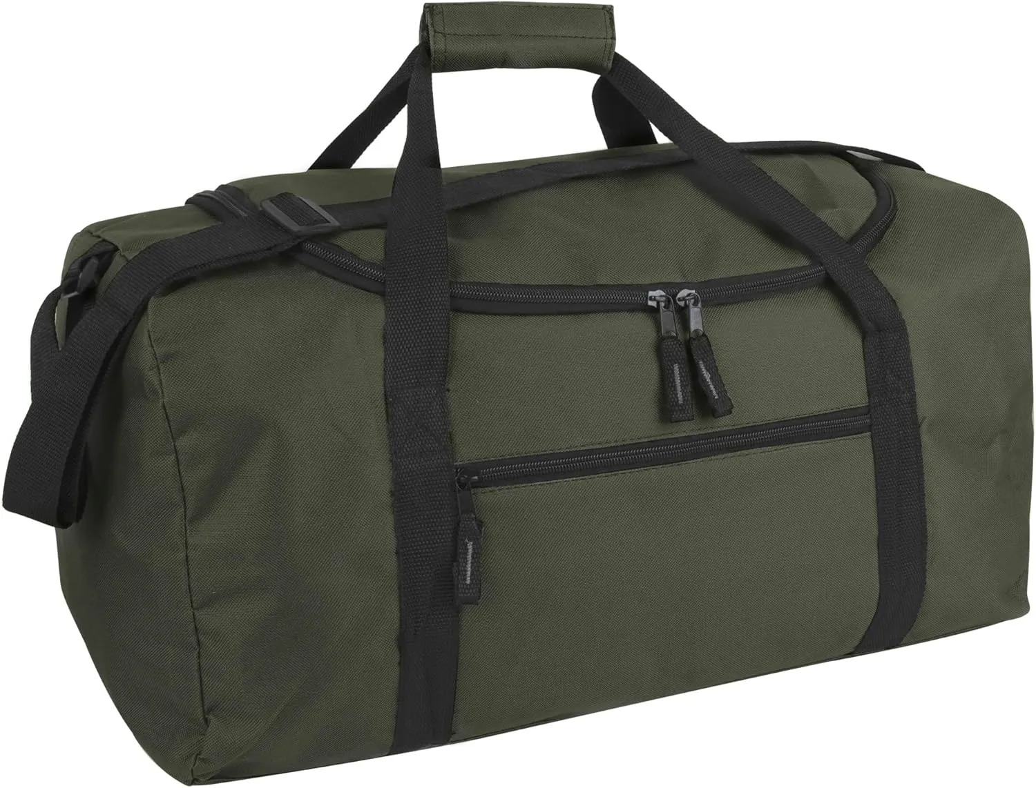 20 Inch, 40 Liter Duffel Bag for Men, Women Travel Weekender Overnight Carry-on Shoulder Duffel Tote Bag (Green)