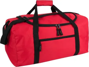20 Inch, 40 Liter Duffel Bag for Men, Women Travel Weekender Overnight Carry-on Shoulder Duffel Tote Bag (Red)