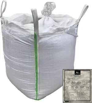 200 BAGS- Bulk Bags with duffel top and bottom spout. FIBC 35 x 35 x 45-2200lb Capacity- Top Line Bags Inc. - (200 Bags with Pallet Delivery)