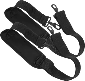 2Pcs Durable and Chic Shoulder Straps for Clarinet Cases and Wear Resistant Replacement for Musical Instrument Bags Black Color