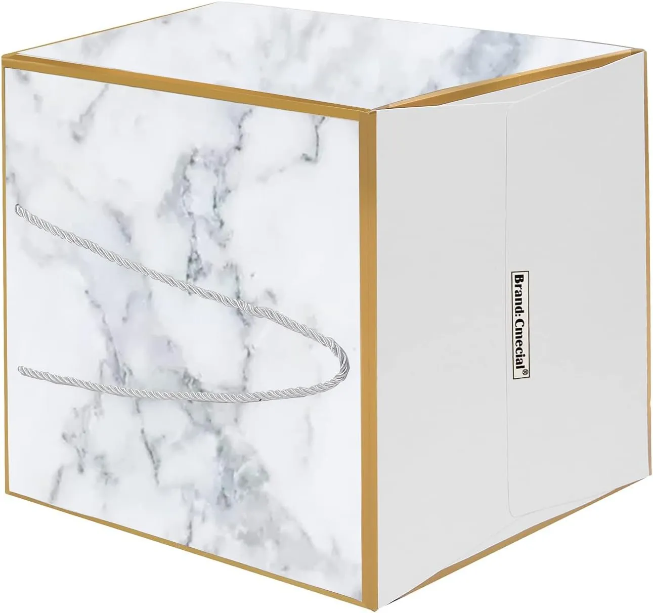 2PCS Marble Gift Bags Extra Large Size, 11.8" Large Wedding Gift Bags, Large Womens Birthday Anniversary Gift Bagw, Wedding Bags for Gifts for Baby Shower(2F1)