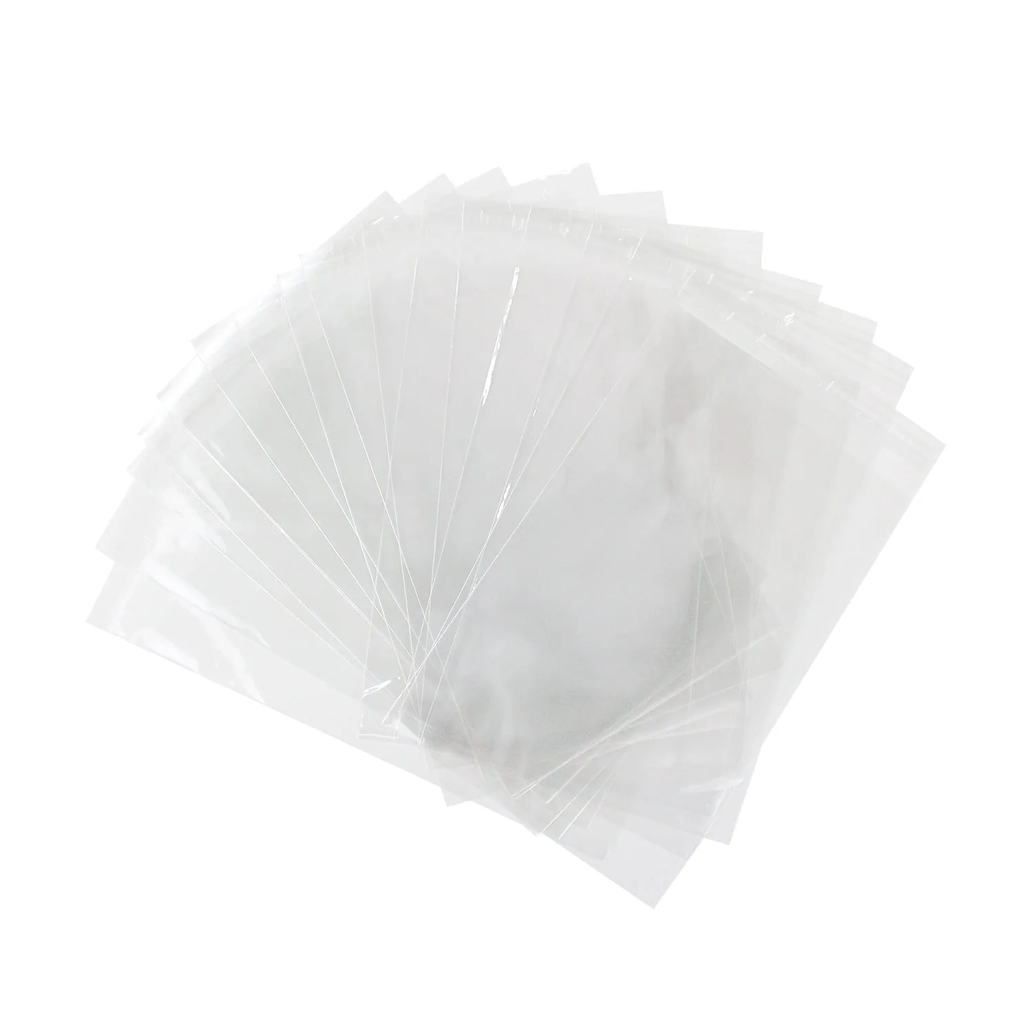 2" x 10" Self Sealing Clear Cellophane Bags With Adhesive Strip / 200 Count