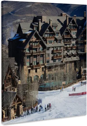 3dRose, USA, Colorado, Beaver Creek, Ritz Carlton Hotel - US06 WBI0050 - Walter Bibikow, Museum Grade Canvas Wrap 16x20