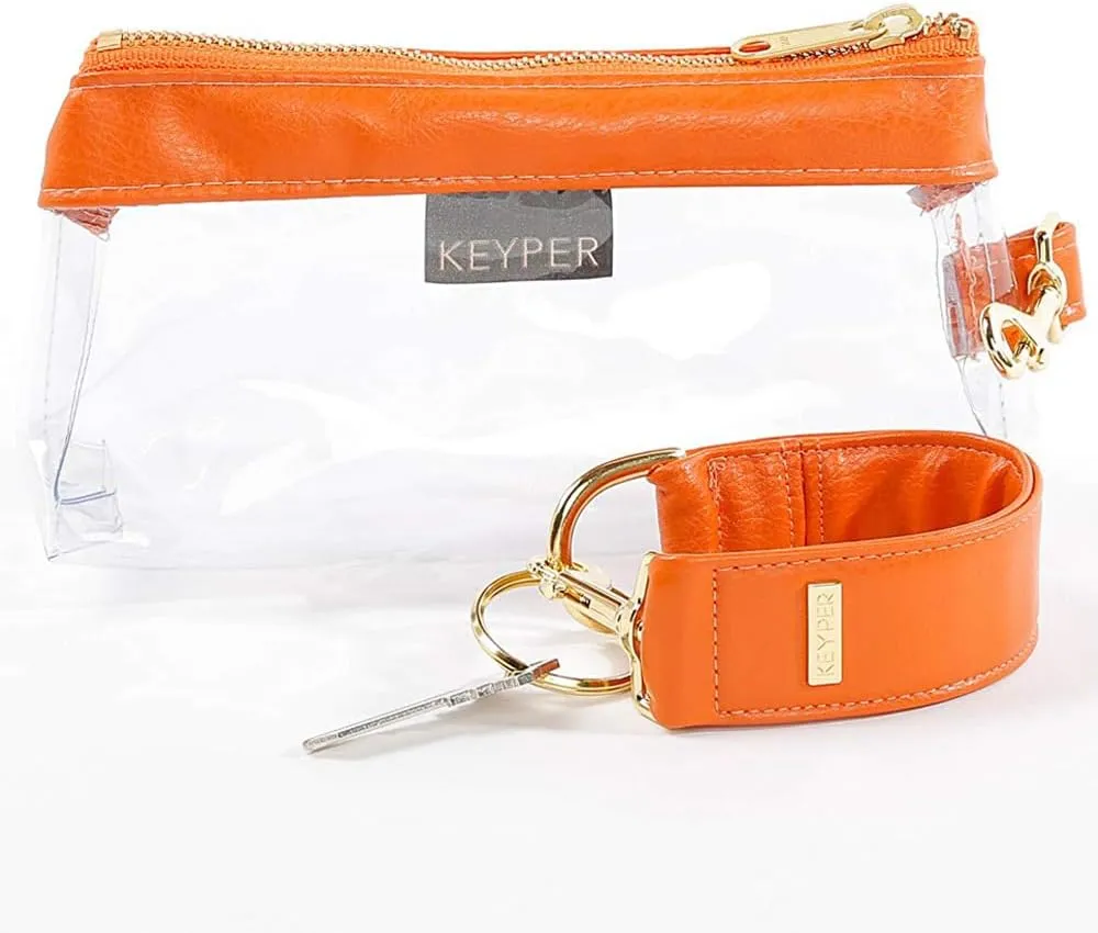 4-Piece Wristlet Set - Key Ring Bracelet & 3 Women’s Bags Womens Faux Leather Purses & Handbags Classic Clutch Purse