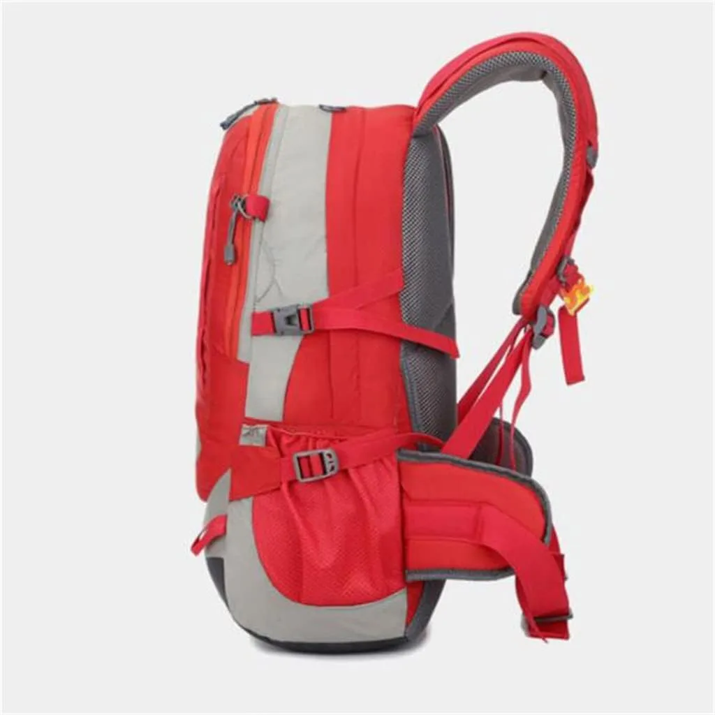 40L Camping Mountaineering Backpack Hiking Backpack Travel Bag Multifunctional Outdoor Backpack(Black)