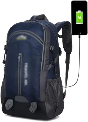 40L Mountaineering Backpack Breathable Backpack with Socket Travel Backpack Mountaineering Bag(A)
