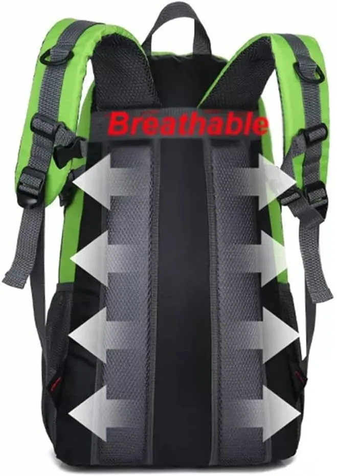 40L Mountaineering Backpack Breathable Backpack with Socket Travel Backpack Mountaineering Bag(E)
