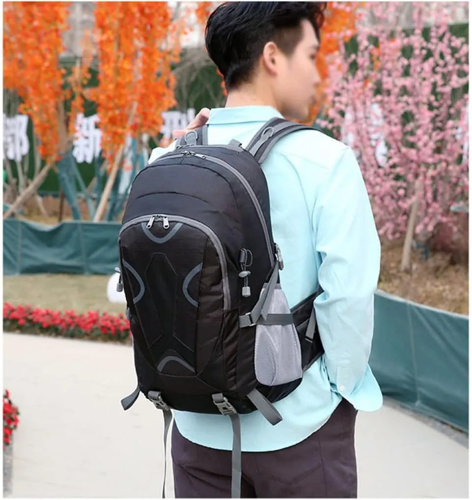 40L Outdoor Sports Backpack Large Capacity Travel Backpack Hiking Mountaineering Backpack(Black)
