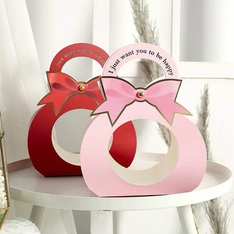 4pcs Flower Arrangement Box with Bow