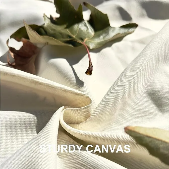 57”x 79”,Extra Large White Picnic Blanket Water Resistant,Outdoor Blanket,Park Beach Blanket,Camping Mat Light Weight Sturdy Canvas