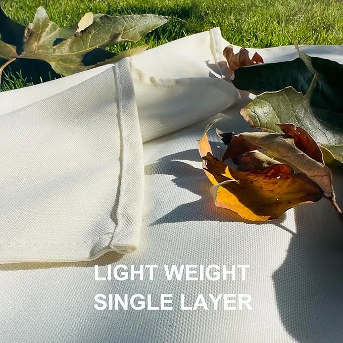 57”x 79”,Extra Large White Picnic Blanket Water Resistant,Outdoor Blanket,Park Beach Blanket,Camping Mat Light Weight Sturdy Canvas
