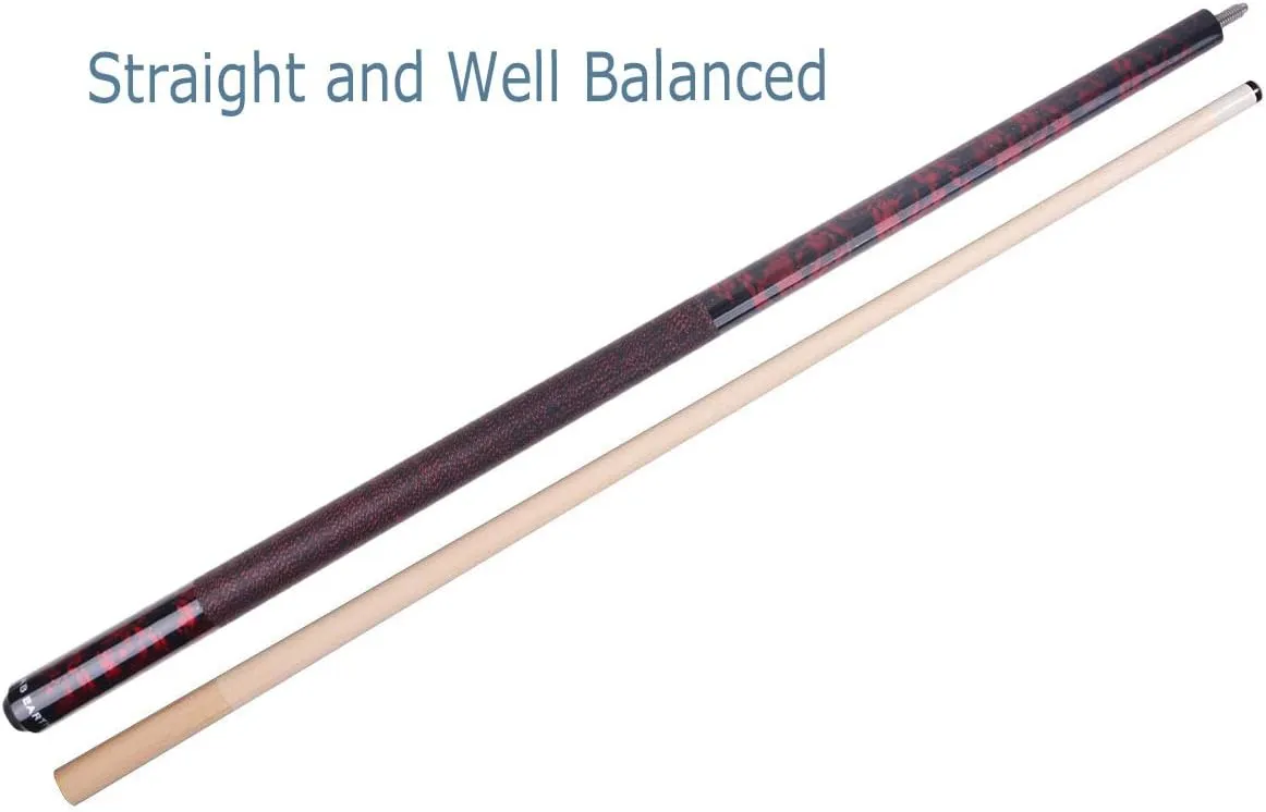 58 inch Hand-Painted Series 2-Piece Billiard Pool Cue Stick with Irish Linen Wrap