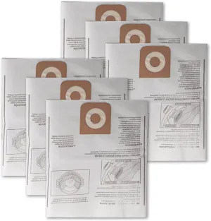 6 Pack Vacuum Bags CMXZVBE38749 For CRAFTSMAN 16-20 Gallon Wet/Dry Shop Vac Bags Part# 38749