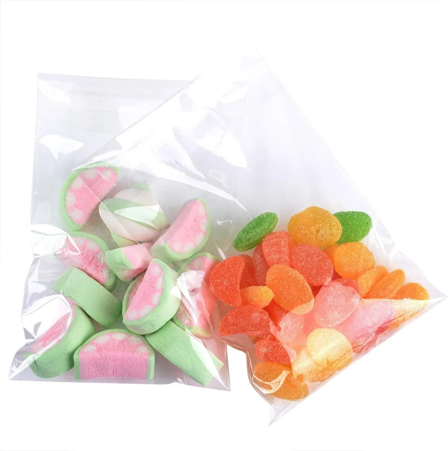 888 Display® - 200 Bags of Ultra Clear Treat, Bakery, Candle, soap, Cookie Bags w/Adhesive Seal (8"x10" - 200 Count, Ultra Clear)
