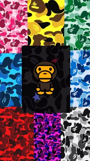 A Bathing Ape poster, Bape painting print, Canvas Wall Art, Home Office Bedroom Wall Decor