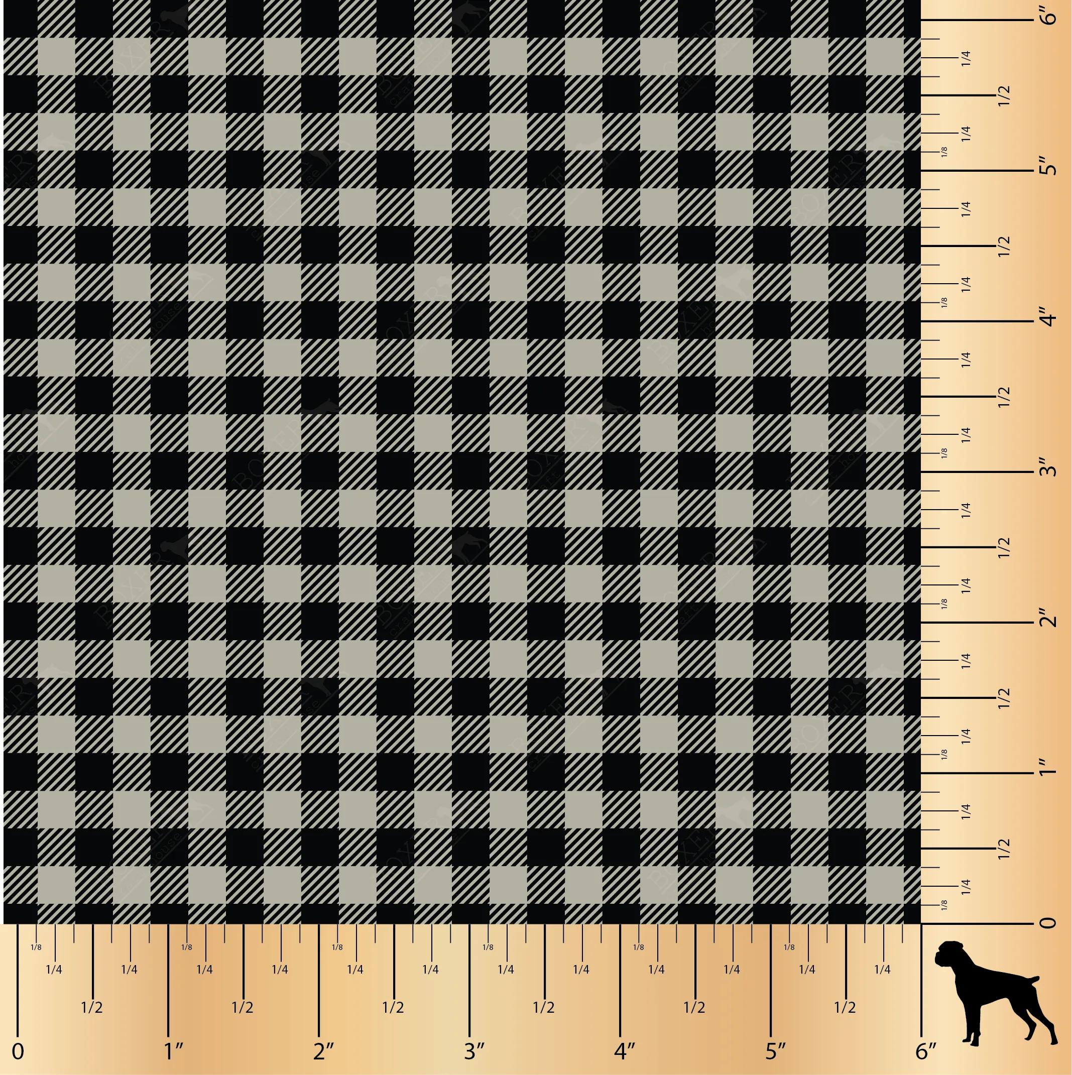 Agate Gray  - Buffalo Plaid Diagonal 1/4"
