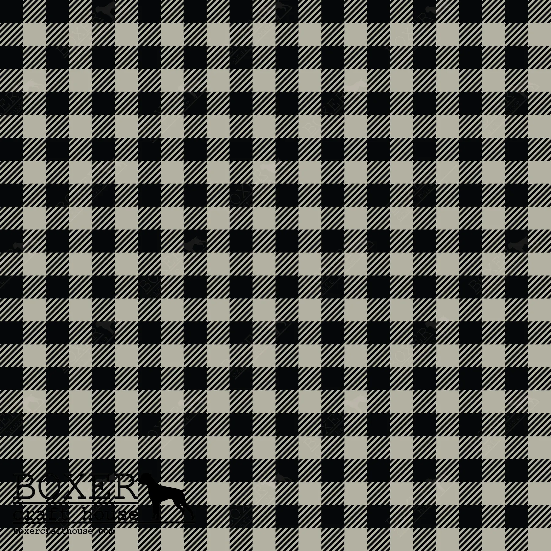 Agate Gray  - Buffalo Plaid Diagonal 1/4"