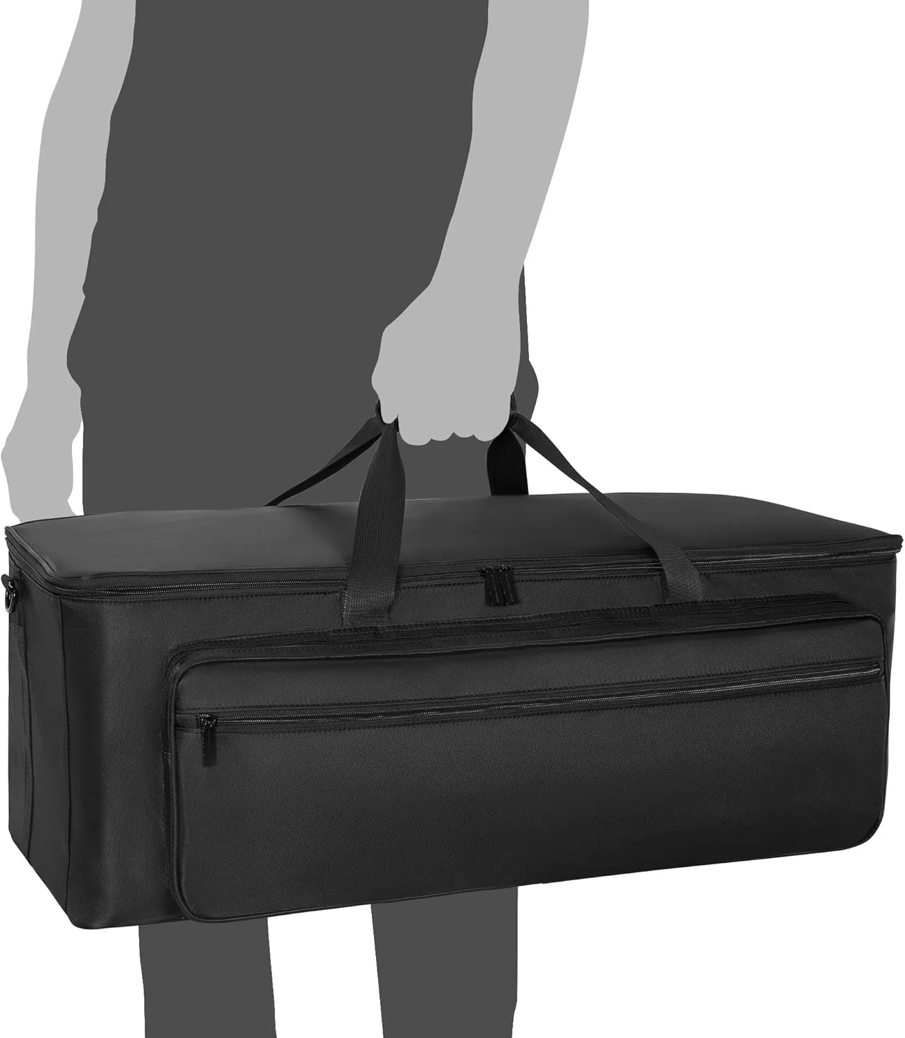 AKOZLIN Extra Large Travel Gig Band Cable File Bag With Separate Bags,DJ Cord Organizer Case for Laptop,DJ Gear,Sound Instrument and Musician Accessories 30"x11"x14.5"