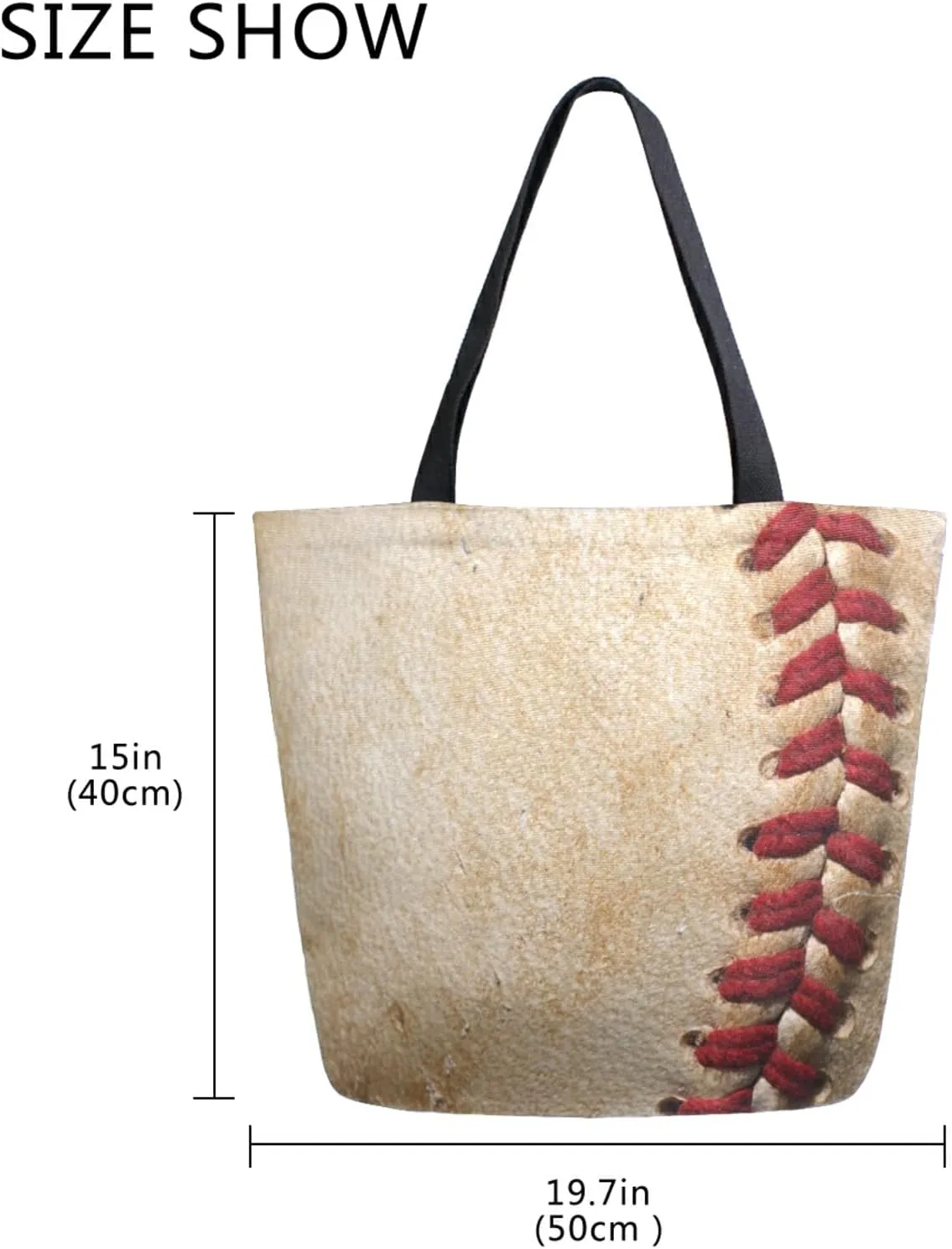 ALAZA Canvas Tote Bag Large Women Casual Shoulder Bag Handbag For Outdoors Holiday Weekender Travel