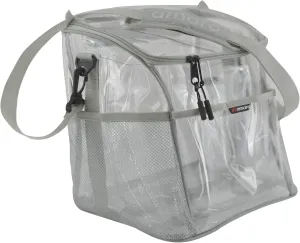 Amaro Delux 0.5mm Clear Lunch Bag for Adult V2 With Removable insert - Gray Trim(XL)