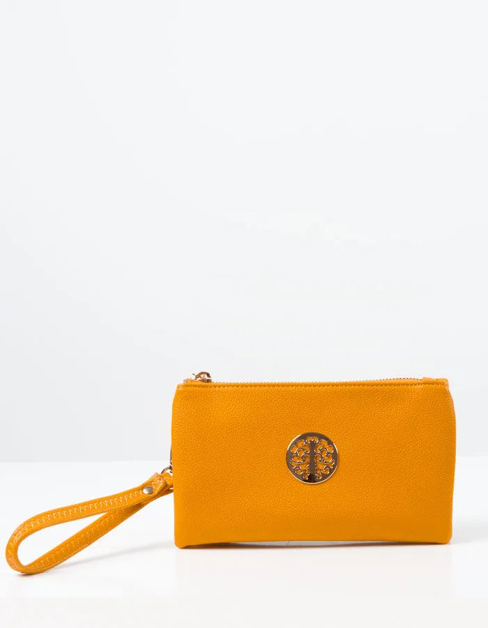 Amber Yellow Clutch Bag | Toni