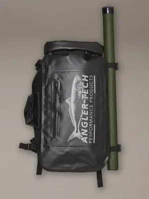 ANGLER TECH DRY BACKPACK - BLACK/GREY