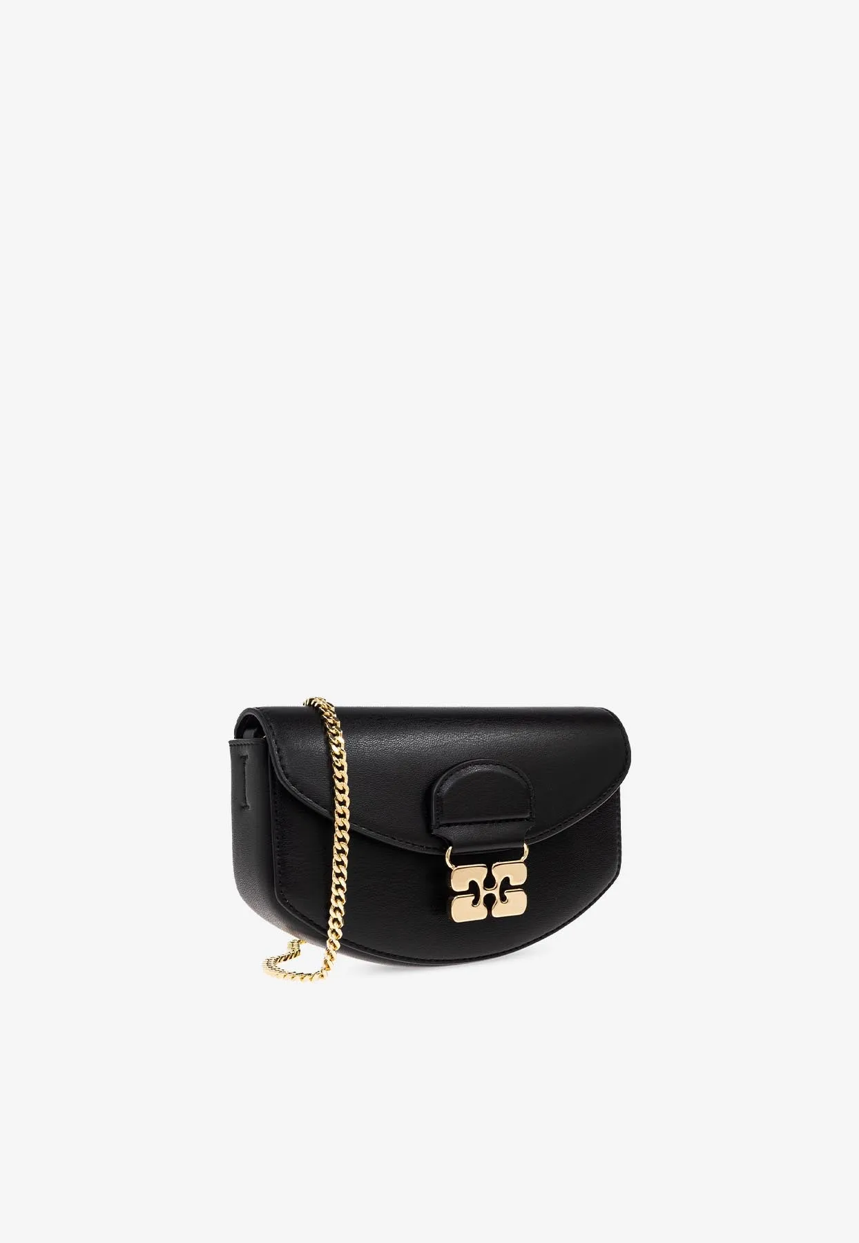 Apo-G Leather Chain Clutch