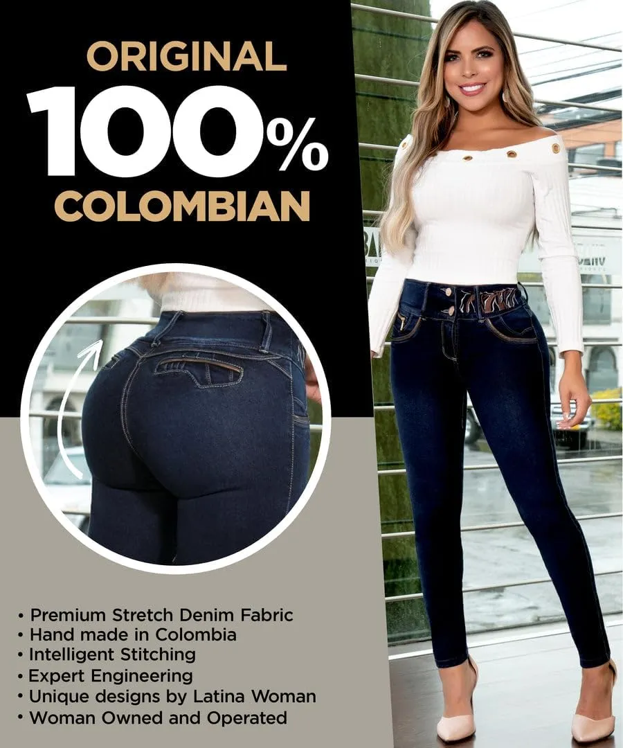 ARANZA Butt Lifting Jeans for Women Mid Rise Colombian Jeans Skinny Levanta Cola Pantalones Colombianos Levanta para Mujer