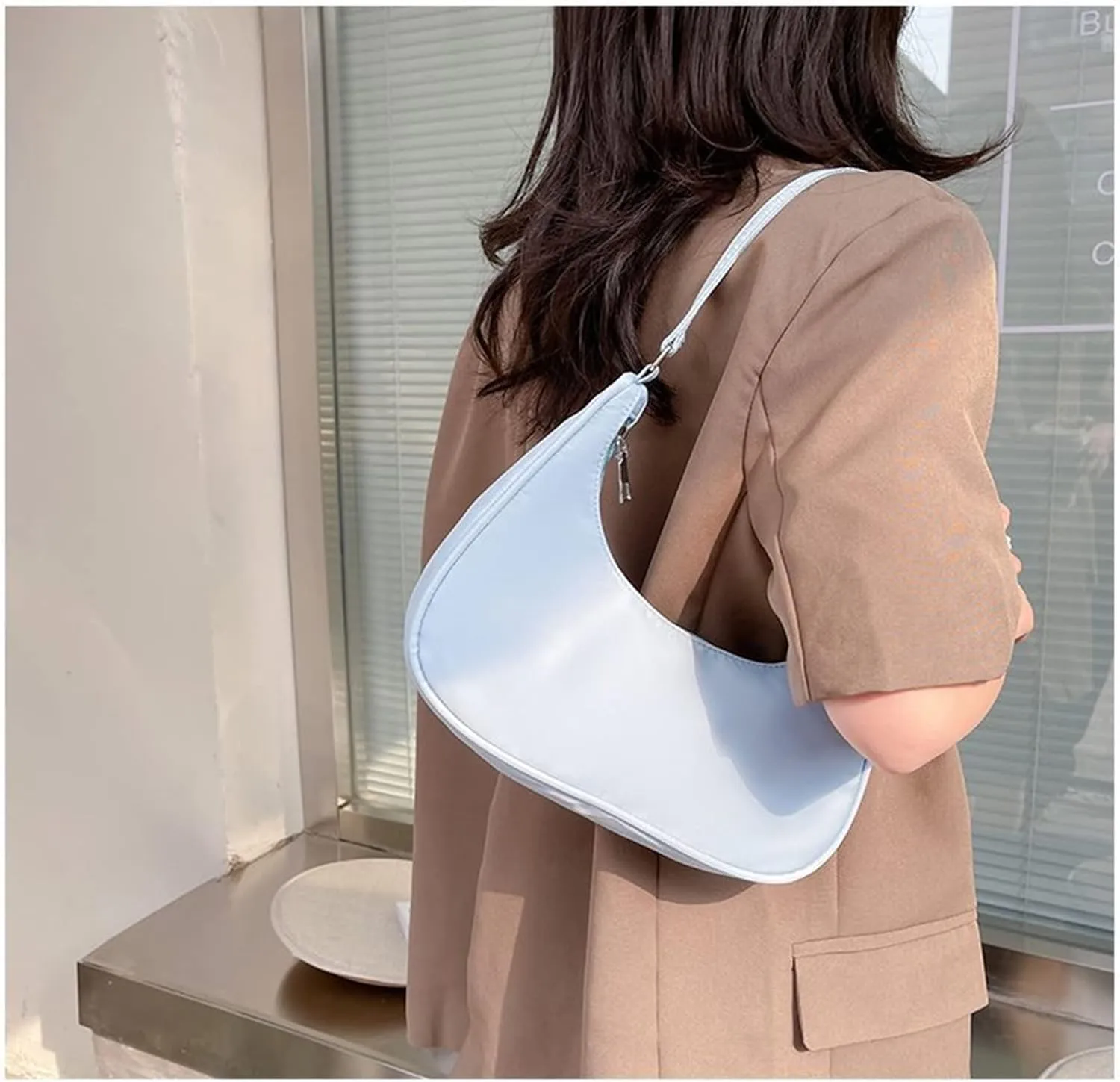 Armpit Purse Fashion Solid Color Shoulder Underarm Bags Purses Handbags Elegant Hobo Bags for Women