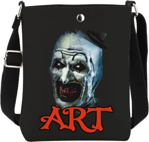 ART Crossbody Bag Horror Movie Lover Gift Halloween Themed Clown Movie Gift
