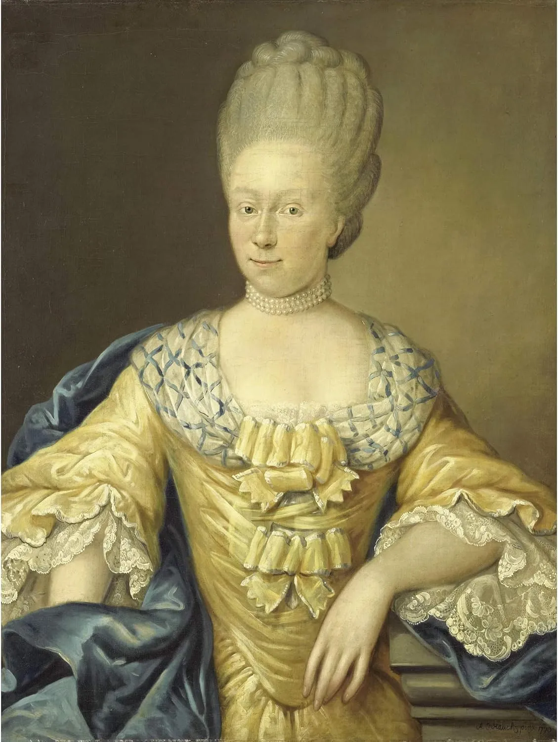 Artery8 Hauck Portrait Adriana Van Heusden Premium Wall Art Canvas Print 18X24 Inch