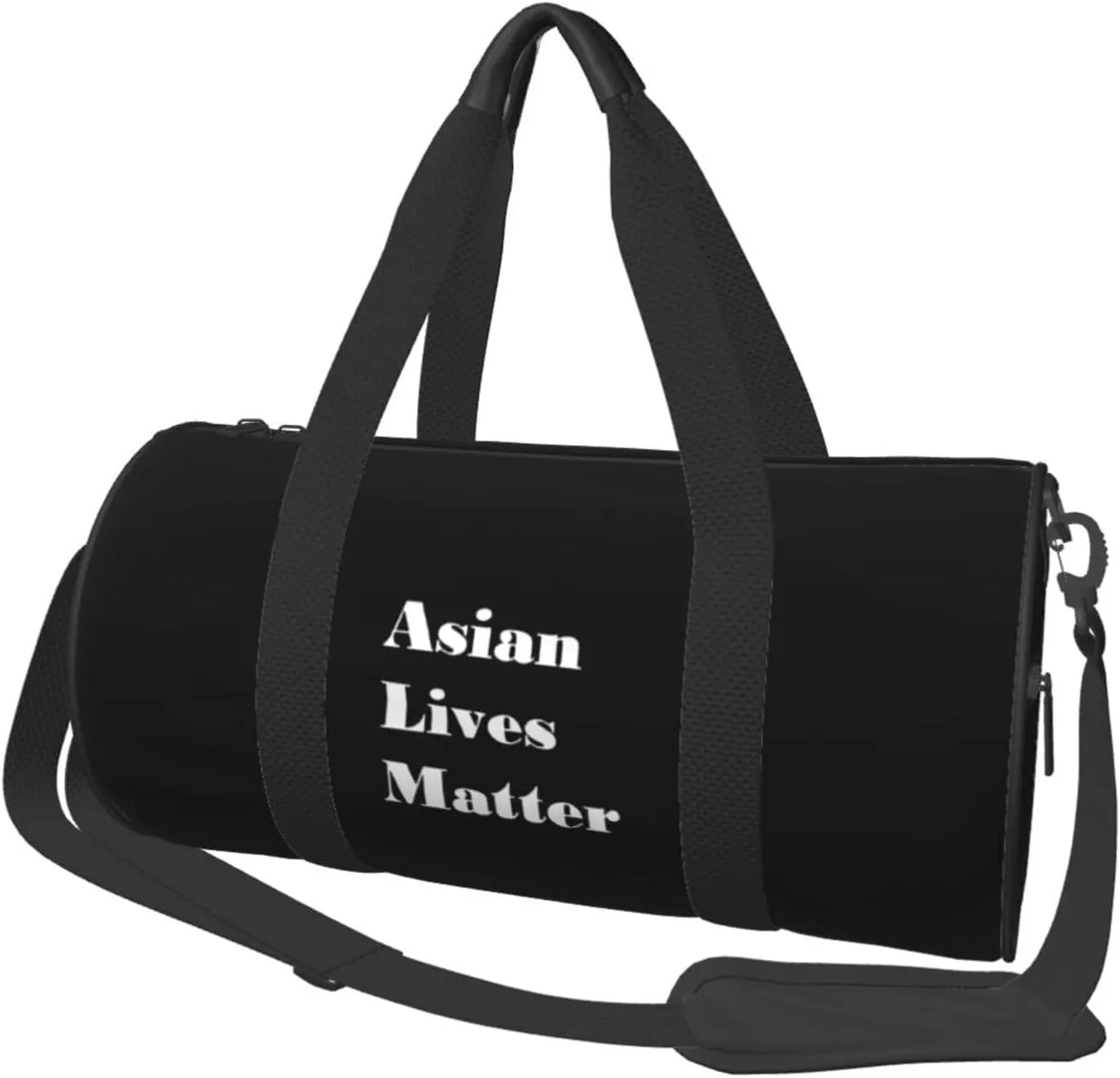 Asian Lives Matter Convertible Garment Bag with Shoulder Strap, Carry on Garment Duffel Bag for Men Women - Rolling Foldable for Travel Luggage Bags (Black)