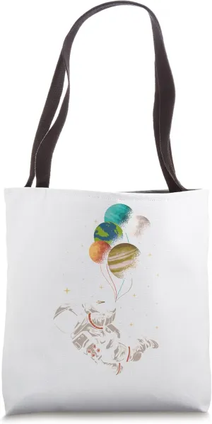 Astronomy Space Travelers Comets Galaxies Planets Astronauts Tote Bag