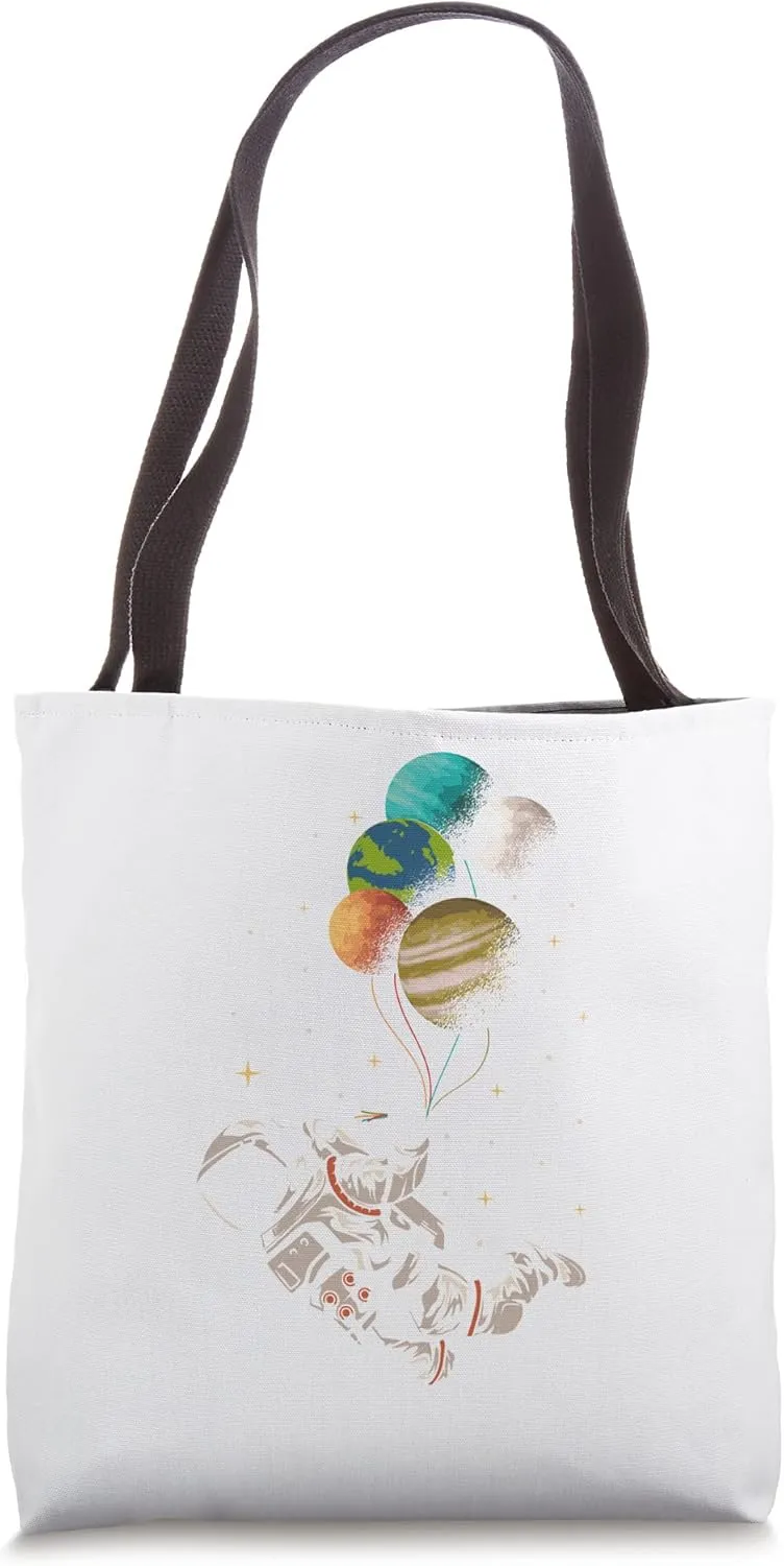 Astronomy Space Travelers Comets Galaxies Planets Astronauts Tote Bag