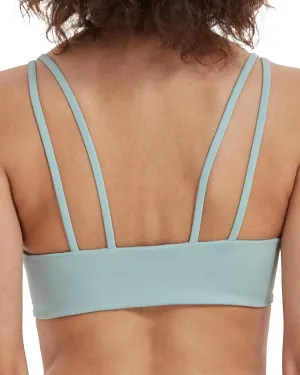 Attifall B/C Cup Low Support Crop Sports Bra Low Impact Camisoles Comfy Spaghetti Strap Yoga Gym Workout Bras