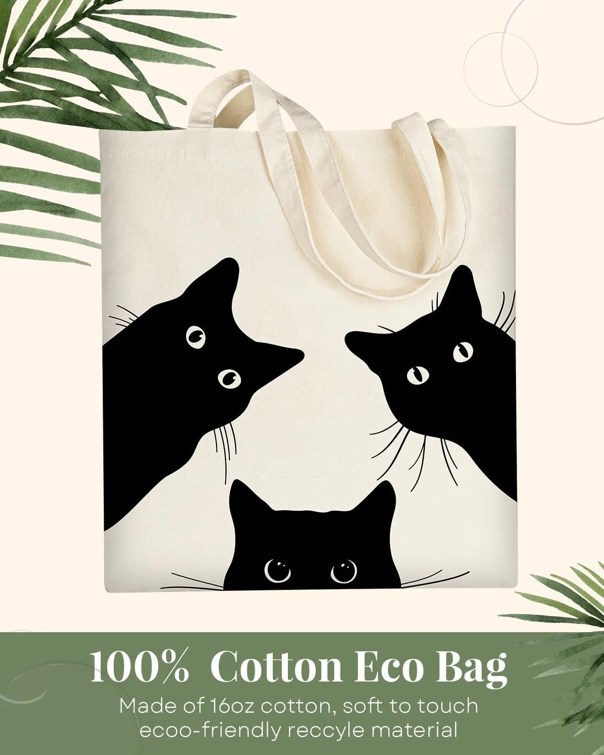 AUSVKAI Canvas Tote Bag Aesthetic for Women, Cute Cloth Cotton Bags for College Shopping Beach Grocery and Trendy Gifts