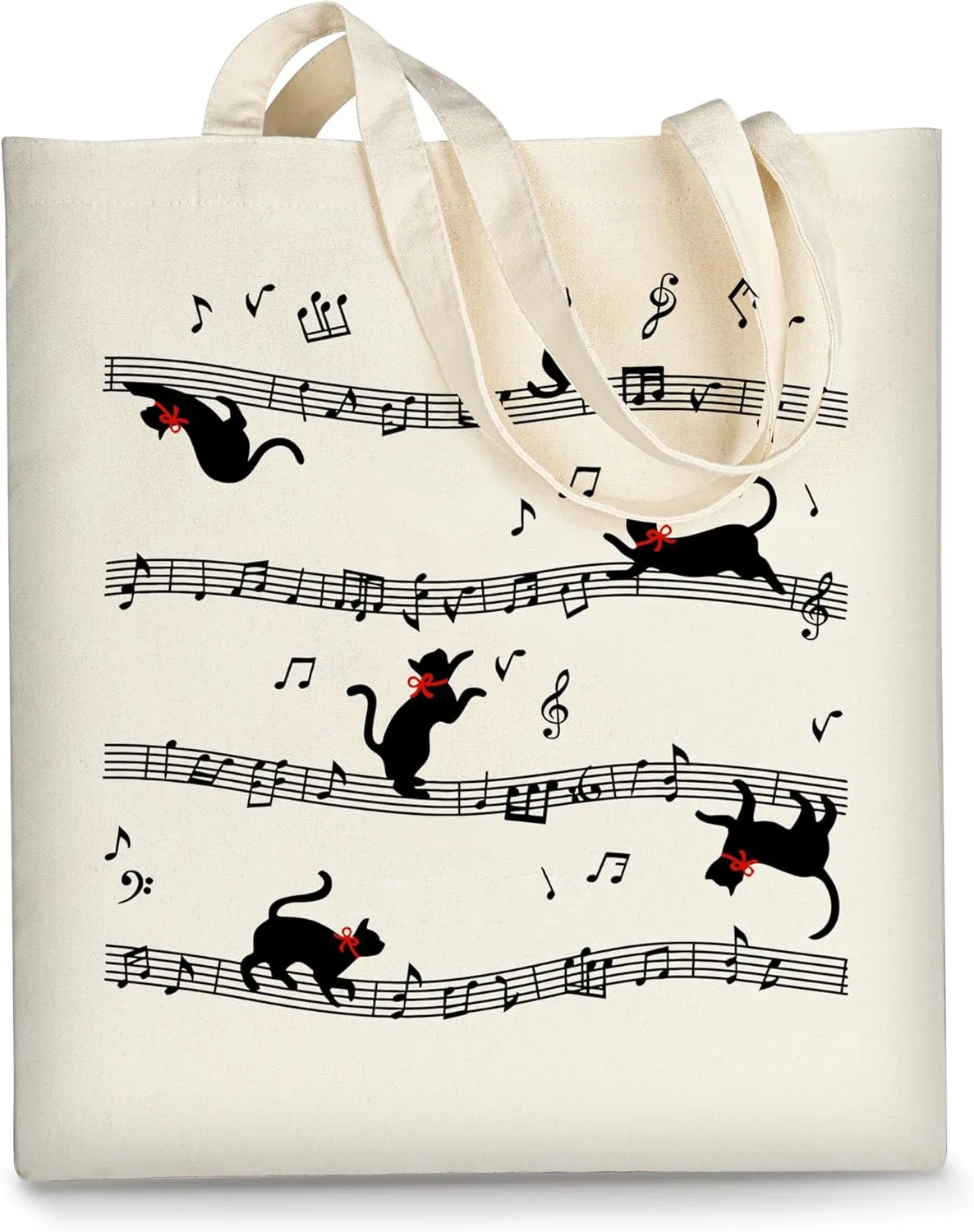 AUSVKAI Canvas Tote Bag Aesthetic for Women, Cute Reusable Cloth Cotton Bags for college Shopping Beach Grocery Trendy Gifts