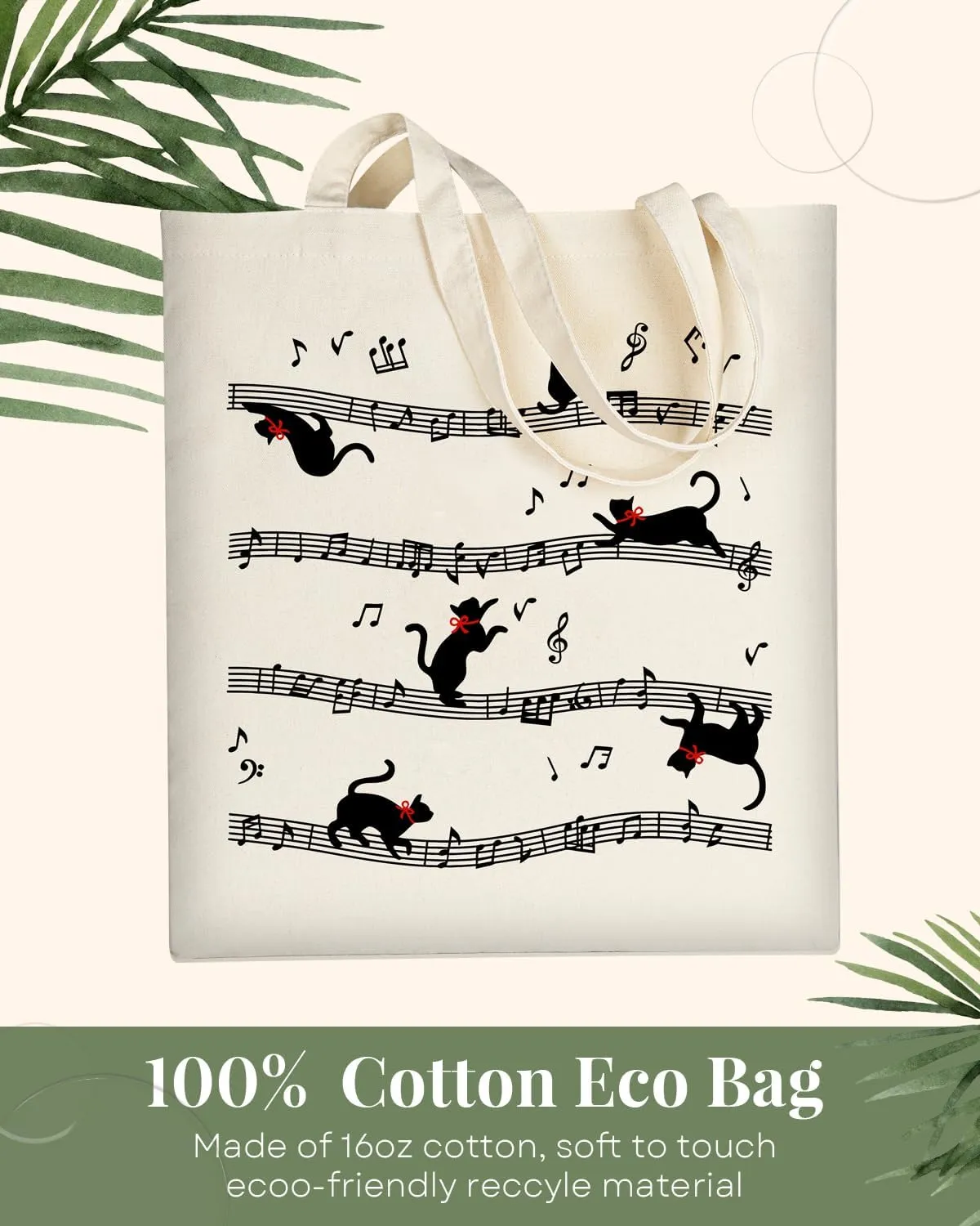 AUSVKAI Canvas Tote Bag Aesthetic for Women, Cute Reusable Cloth Cotton Bags for college Shopping Beach Grocery Trendy Gifts