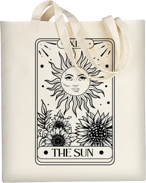 AUSVKAI Canvas Tote Bag Aesthetic for Women, Cute Reusable Cloth Cotton Bags for Shopping Beach Grocery
