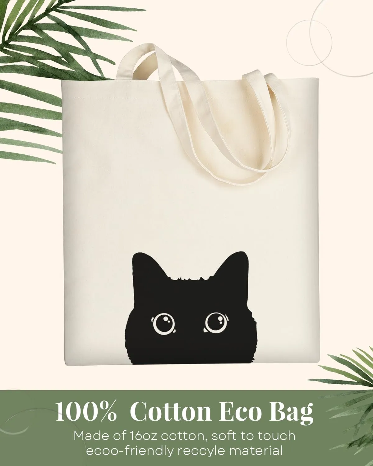 AUSVKAI Canvas Tote Bag Aesthetic for Women, Cute Reusable Cloth Cotton Bags for Shopping Beach Trendy Gifts