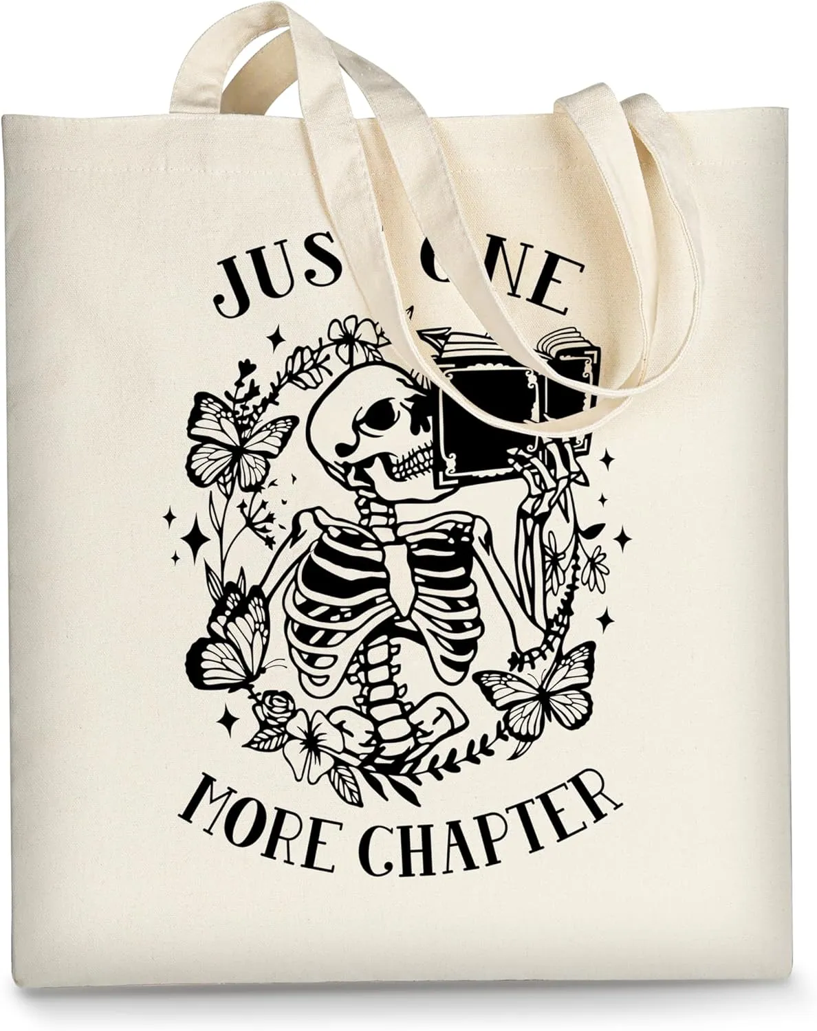 AUSVKAI Canvas Tote Bag for Women, Aesthetic Cute Grocery Grocery Reusable Cotton Gift Bag for Shooping Beach Trendy Gifts