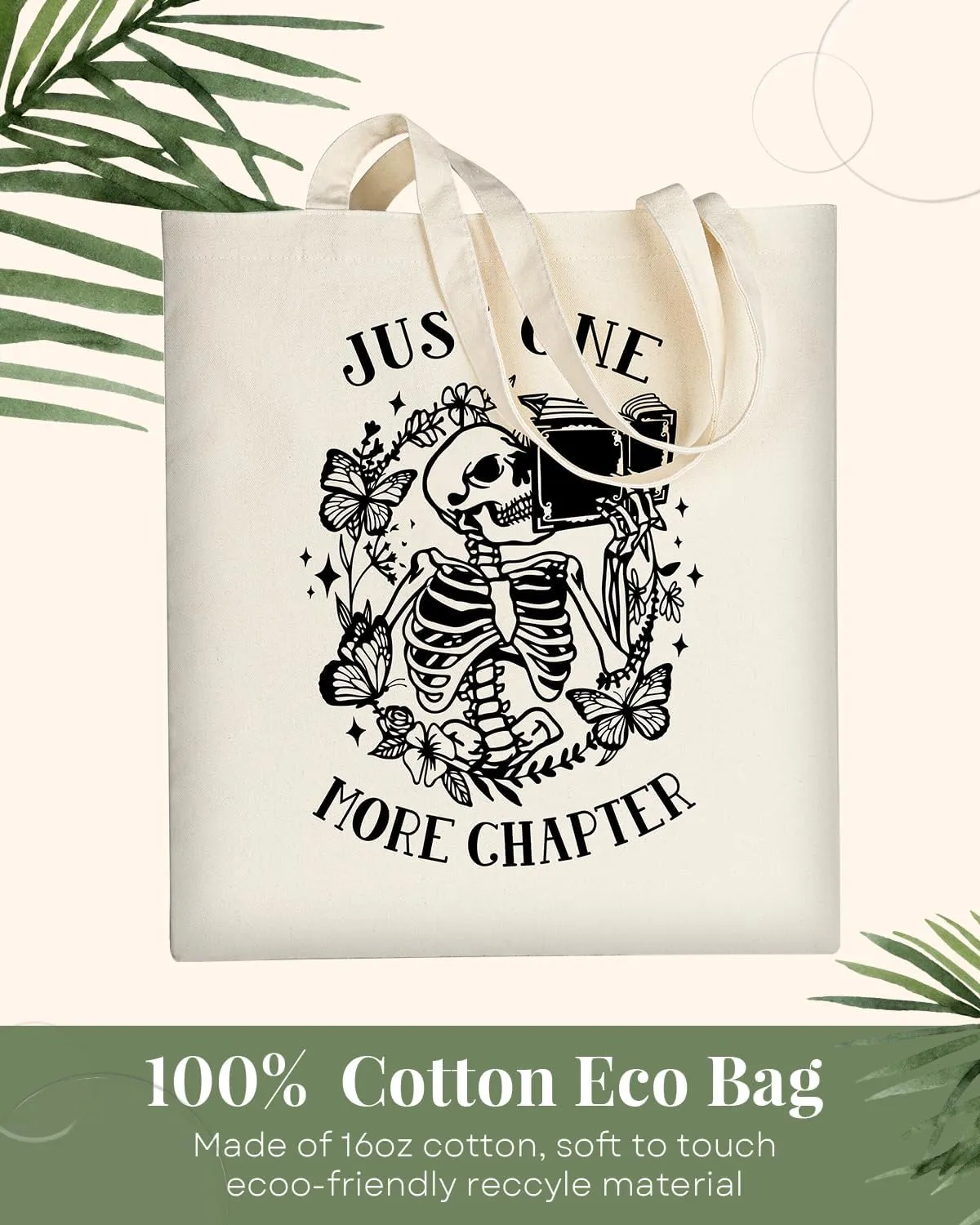 AUSVKAI Canvas Tote Bag for Women, Aesthetic Cute Grocery Grocery Reusable Cotton Gift Bag for Shooping Beach Trendy Gifts