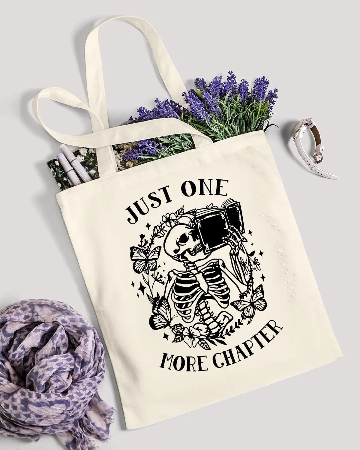 AUSVKAI Canvas Tote Bag for Women, Aesthetic Cute Grocery Grocery Reusable Cotton Gift Bag for Shooping Beach Trendy Gifts