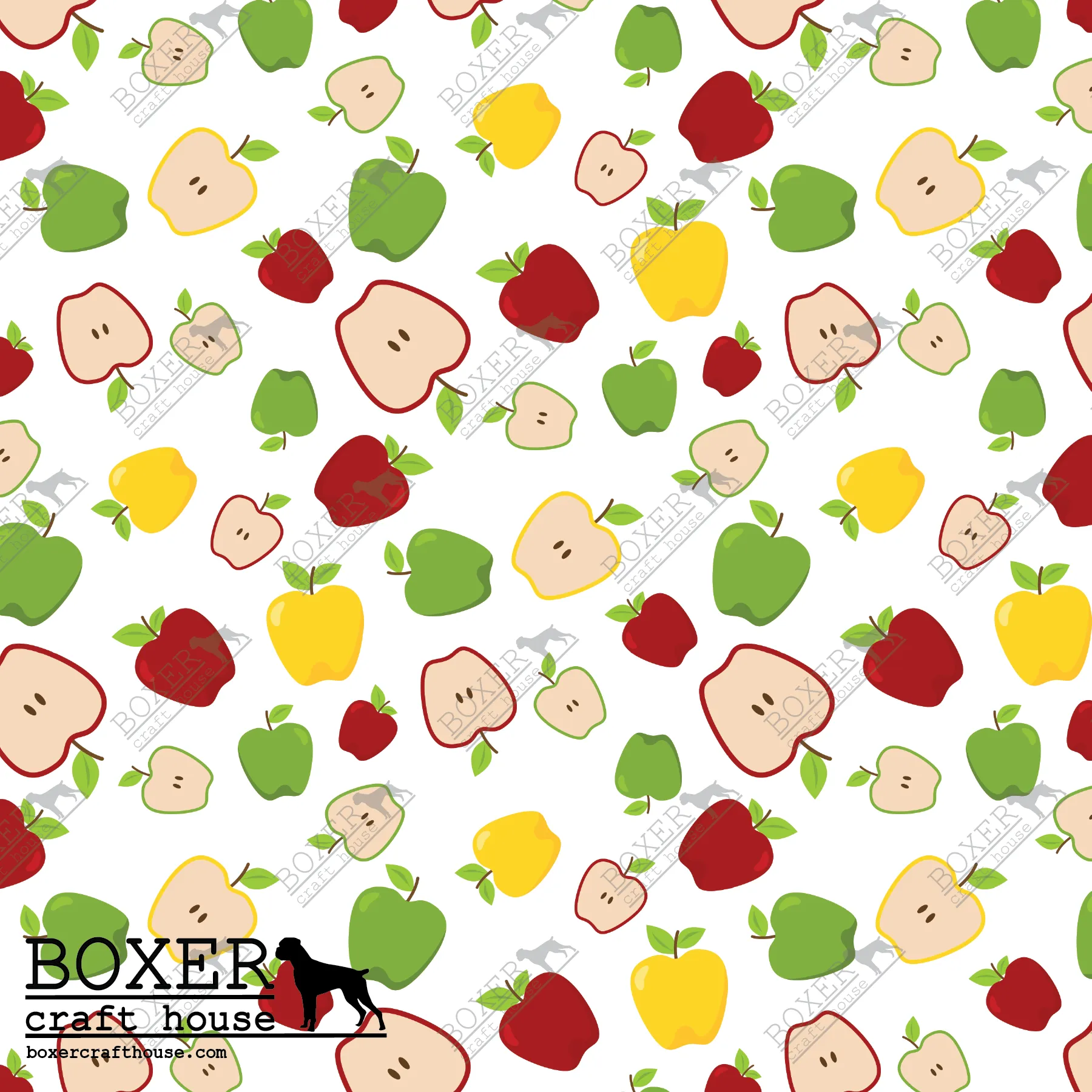 Autumn Harvest - Apples White