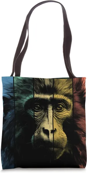Baboon Portrait Vintage Style Mom Dad Tote Bag