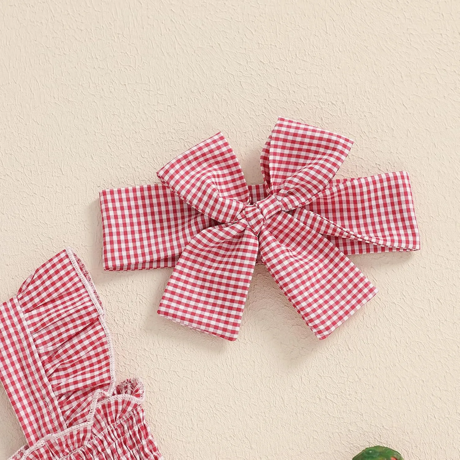 Baby Bodysuit Dress Girl Summer Dress Ruffle Fruit Clothes Shirred Smocked Infant Rompers Plaid Boho Dress Outfits
