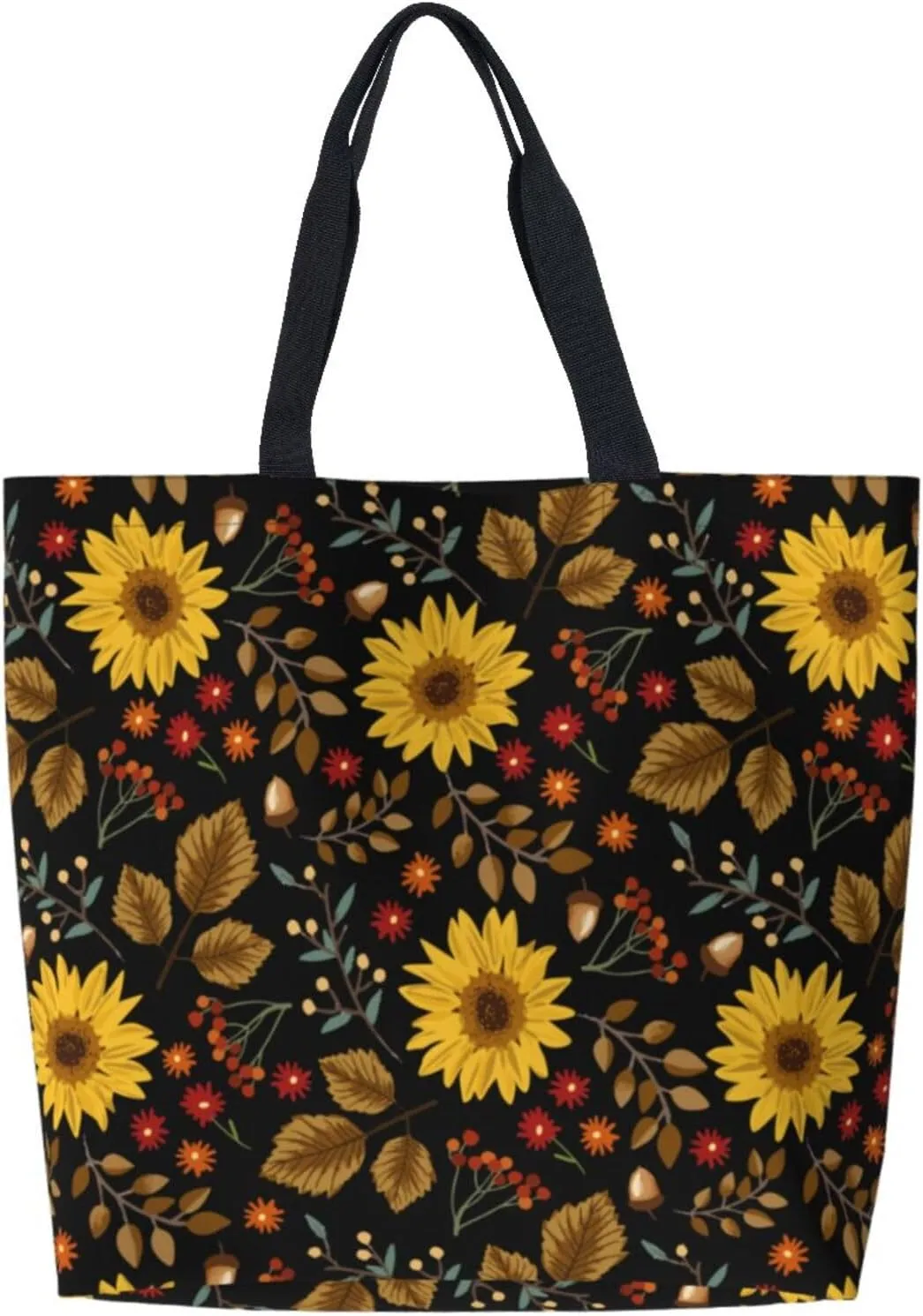 Baby Chicks Reusable Grocery bags Big Capacity Shopping Bag Canvas Shoulder Tote Handbag for Women Girls